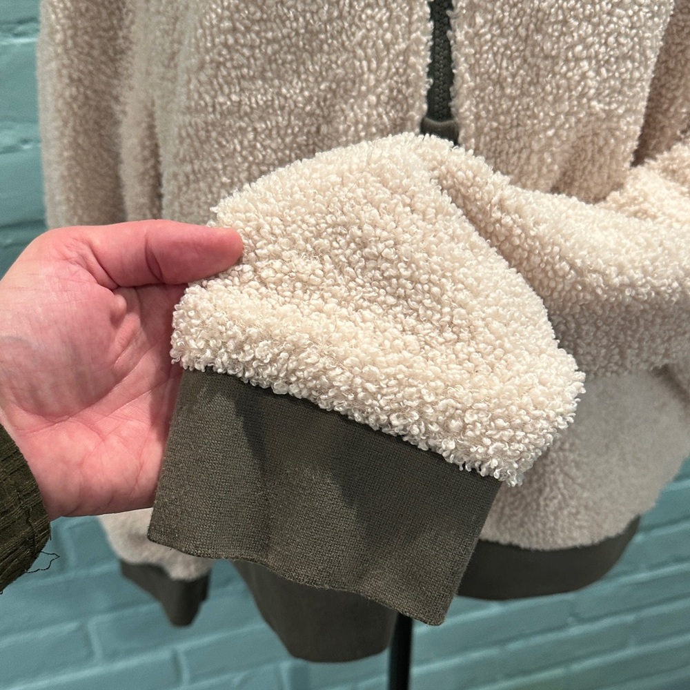 Fabletics Cozy Cream Quarter-Zip Sweater View 4